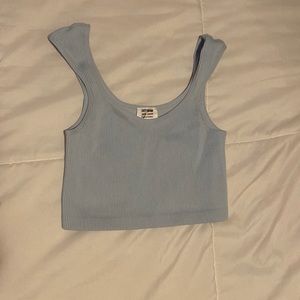 Cotton On Cleo Cap Sleeve Seamless Tank Color: Daisy Blue Size:XS/S